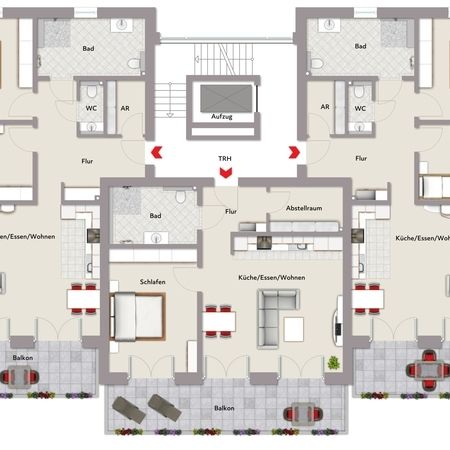 MFH 11 - Grundriss 1.OG