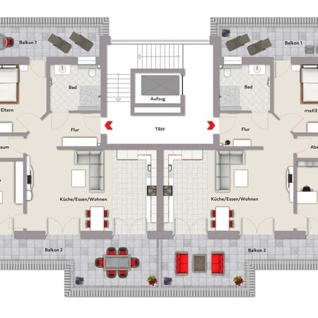 MFH 11 - Grundriss Penthouse